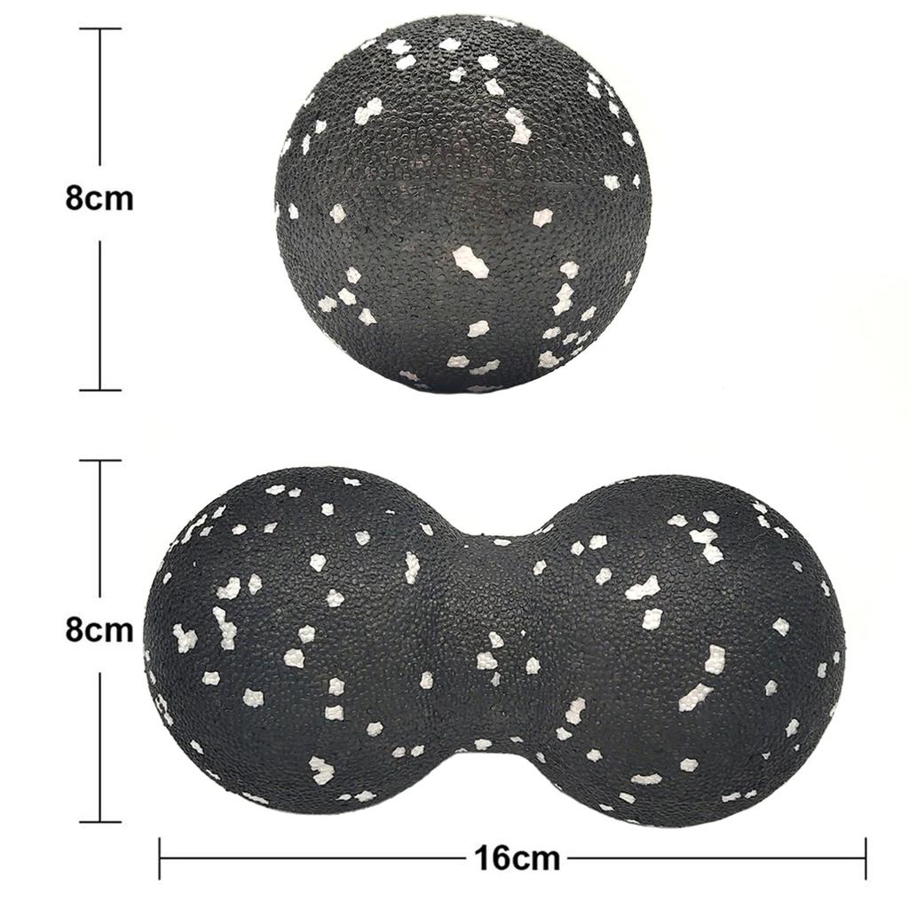 Massage Ball Double Lacrosse Ball Mobility  Peanut Ball for Self-Myofascial Release Deep Tissue Massage Tool