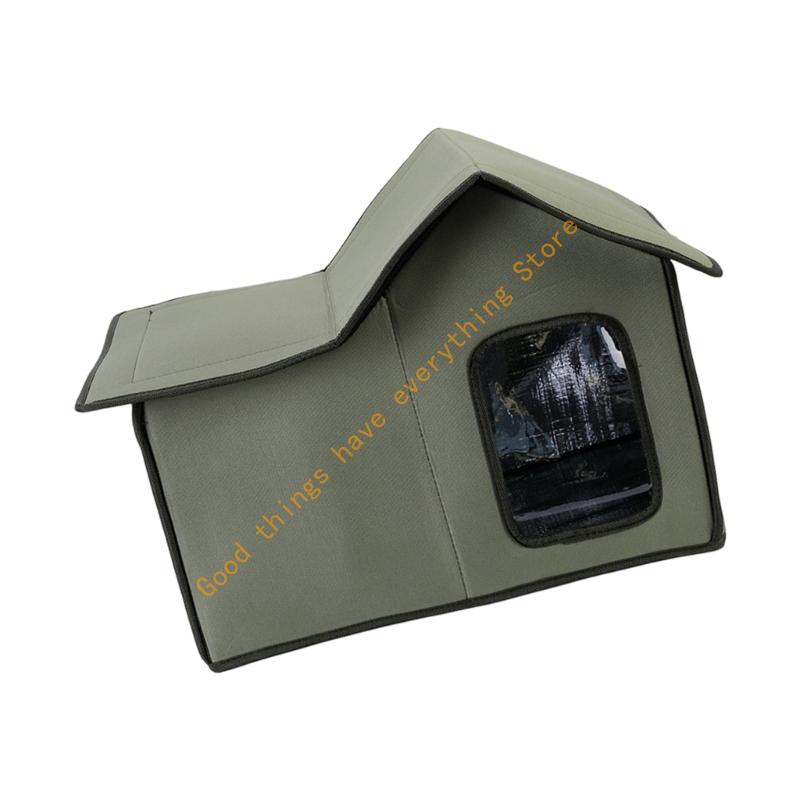 Waterproof Oxford Fabric Dog Shelter Pet Nest Offering Warm Insulation for Long Time Warmth of Stray Animals 55KF