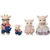 Sylvanian Families Goat Family Doll Set with ST Mark Certification for Ages 3 and Up Toy for Dollhouse