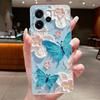 For OPPO Reno 15F 5G Case CPH2801 Clear Fashion Butterfly Flower Soft TPU Silicone Cover For OPPO Reno15 F Reno 15 FS Phone Case