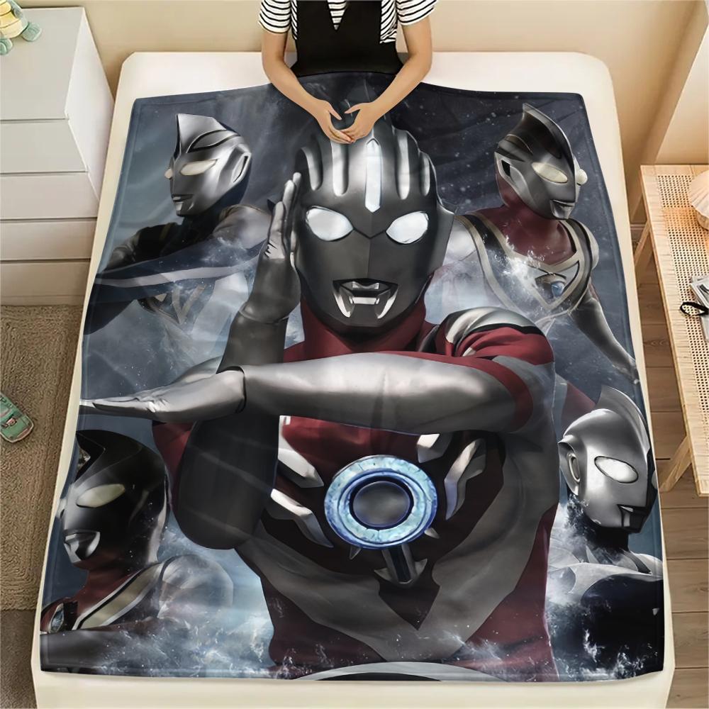 

Ultraman cartoon style print Blanket, Warm Throw for Home Decor, Great Gift for Tokusatsu Collectors.chl 75x90cm
