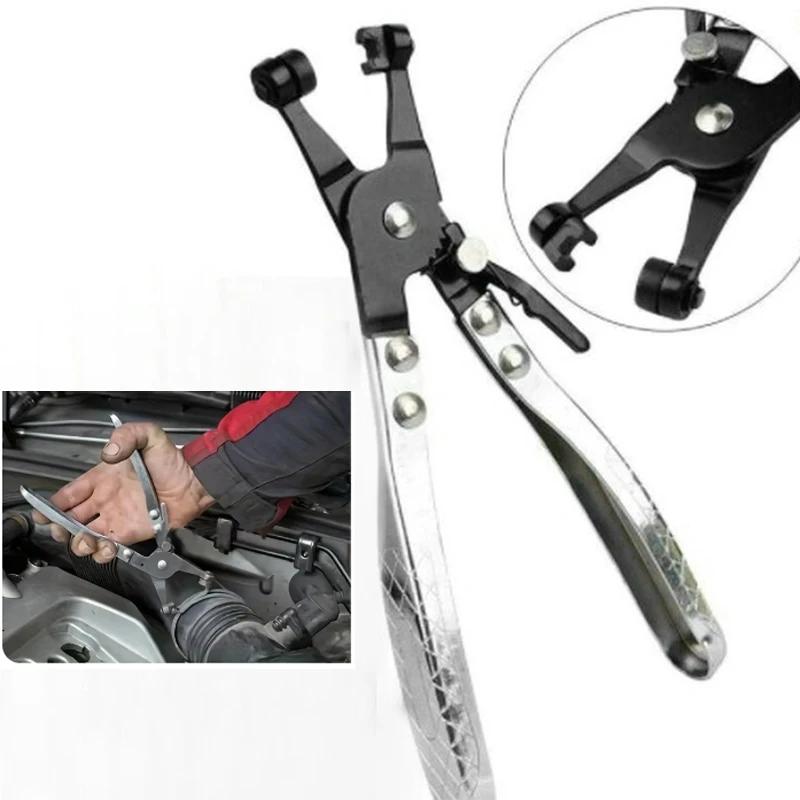 Car Hose Clamp Pliers Auto Water Pipe Removal Swivel Tools Wire Long Reach Hose Clamp Pliers for Fuel Oil Water Hose Hand Tool