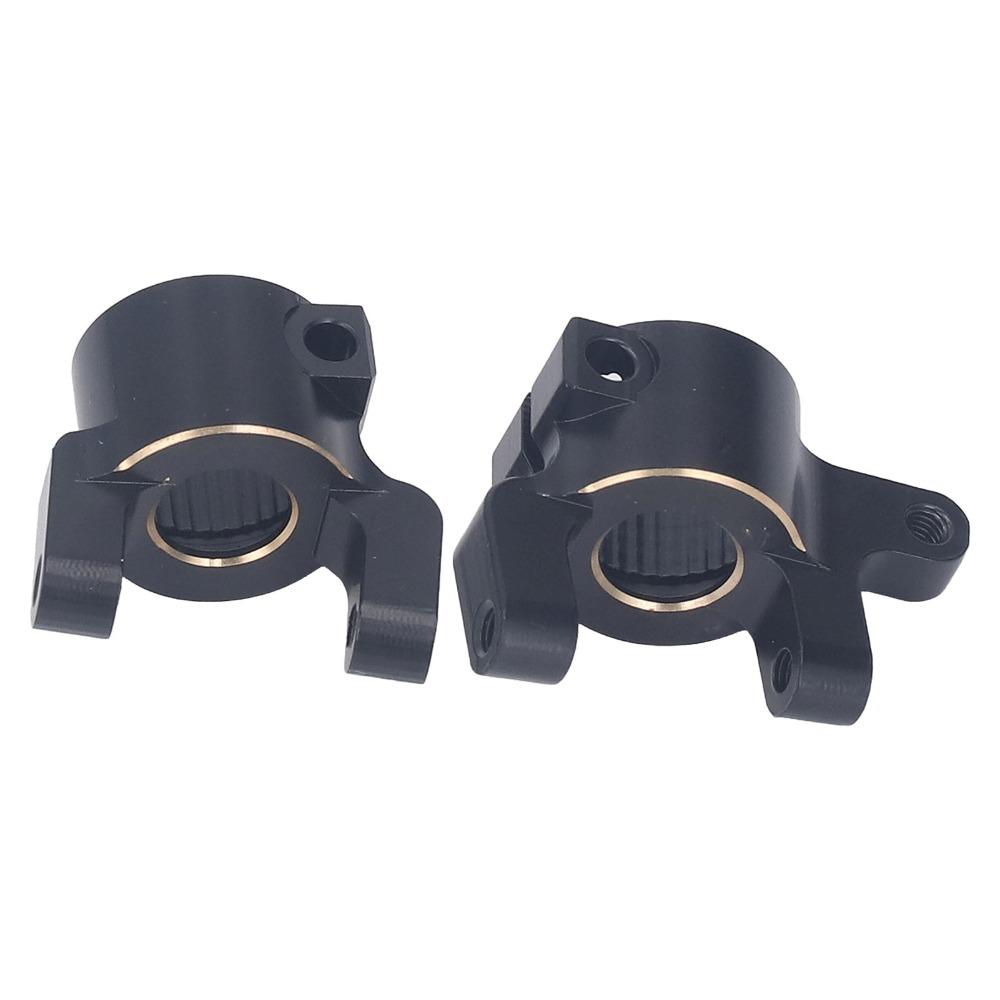 2Pcs/Set 1/10 Scale Brass C Hub Carriers for Axial SCX10 II AR44 1/10 RC Crawler Upgrade Parts