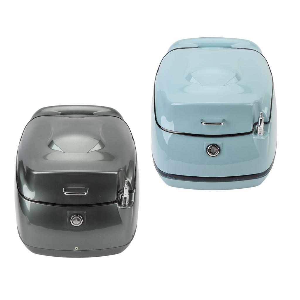 38L Motorcycle Top Box Retro Water Resistant Motorcycle Trunk Luggage Top Case Universal Fit for Ele