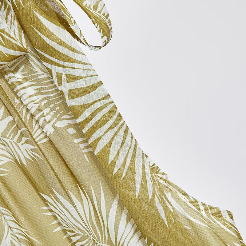 Printed Halter Neck A-Line Resort Dress