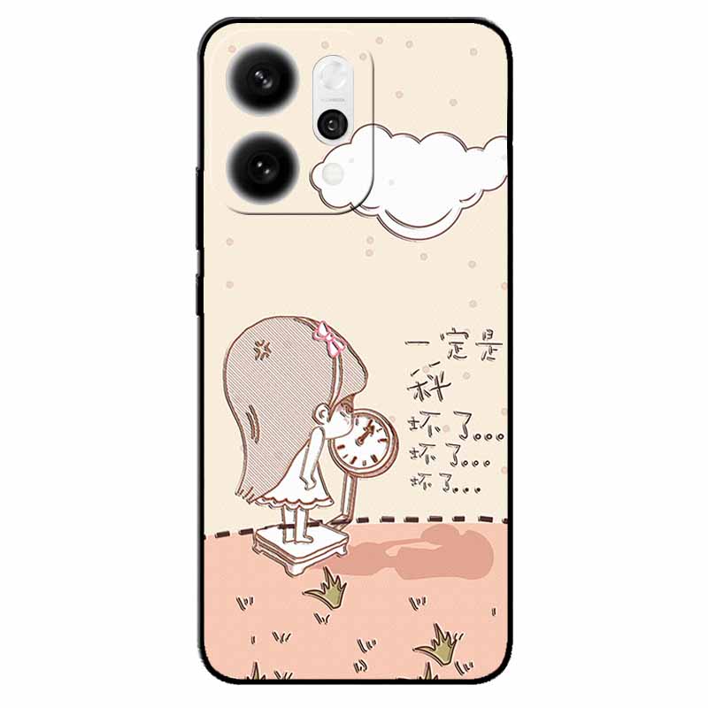 3D Cartoon Emboss Case For Oppo Reno14 5G Relief Embossed Retro Silicone Back Cover For Reno 14 CPH2737 Funda Anime Coque Reno14