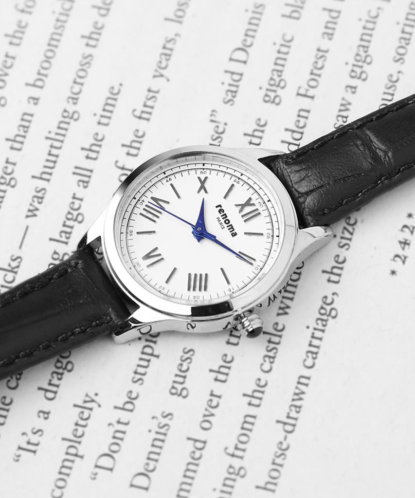 Lenomasigye Classic Rome Women'S Leather Watch Re5460Lbk