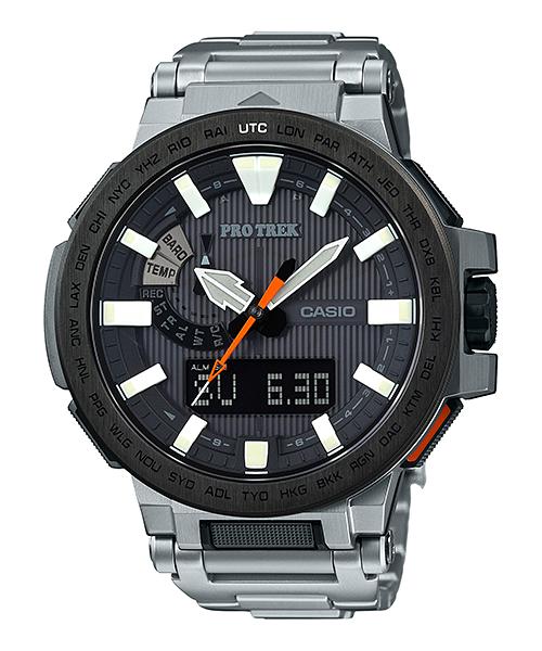 

Casio Men s Stainless Steel 100M Water Resistant Digital Alarm Quartz Watch PRX-8000T-7A белый