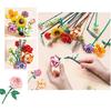 Creative Flower Bouquet Building Blocks Set, 547/568/456 Personal Artificial Flower Building Toys DIY Plant Structure Set (No Vase), Compatible with L
