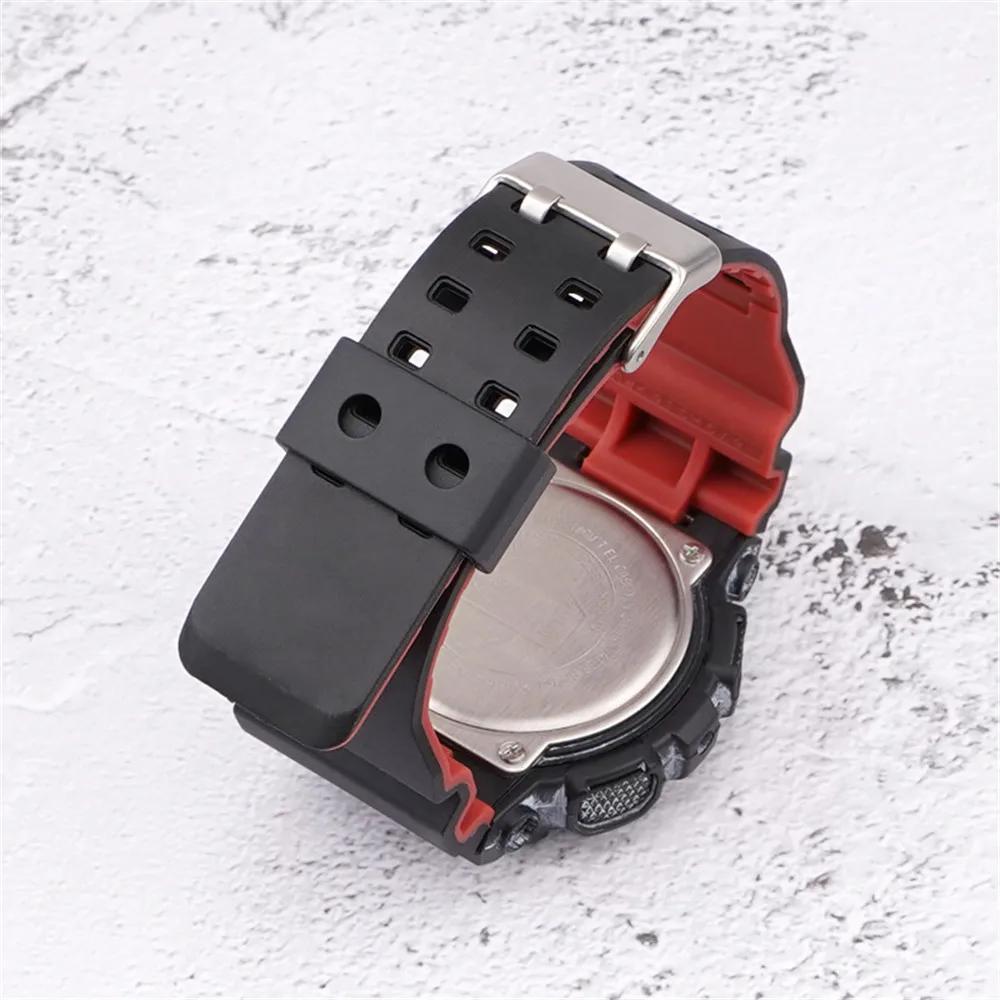 Armband für Casio G-Shock GA-100/110/120/150/300/400/700 GD-100/110/120 G-8900 GLS-100 Silikonharz Uhrenarmband Zubehör 16mm