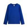 Live Broadcast 230g Heavyweight Pure Cotton Solid Color Long Sleeve T-Shirt with Printed Logo