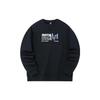 Anta FW22 Lifestyle Collection Letter Print Pullover Fleece Lined Long Sleeved Sweatshirt Unisex Black 952238723-3