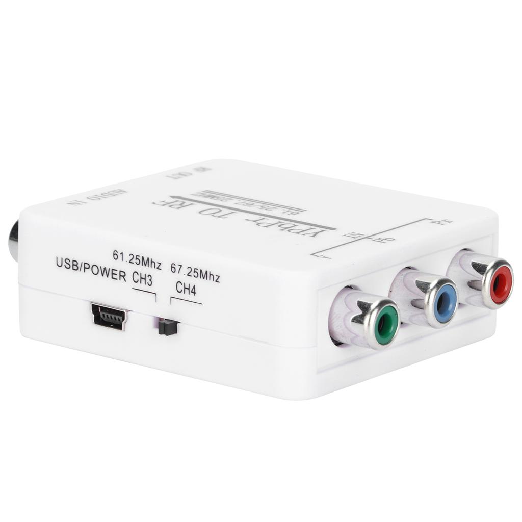 o Signal Adapter Mini YPbPr to RF Single Wire Transmission Converter for Long Distance Single