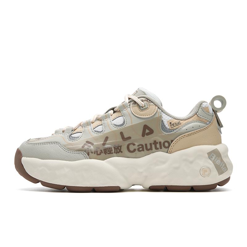 

FILA Muffin Sticker Casual Shoes Women sneakers White Brown F12W541127FBB 35.5