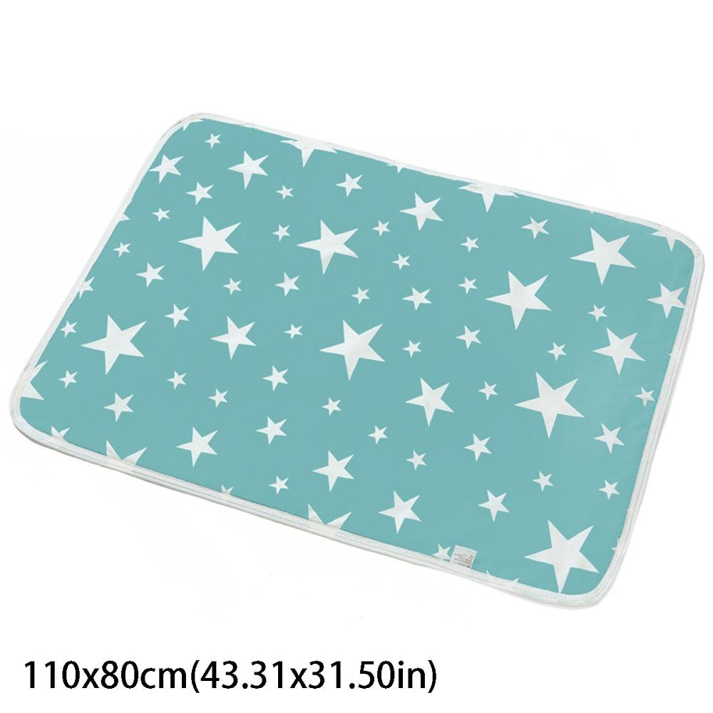 Cotton Material Portable Changing Pad Foldable Design Reusable Pad  Travel Use