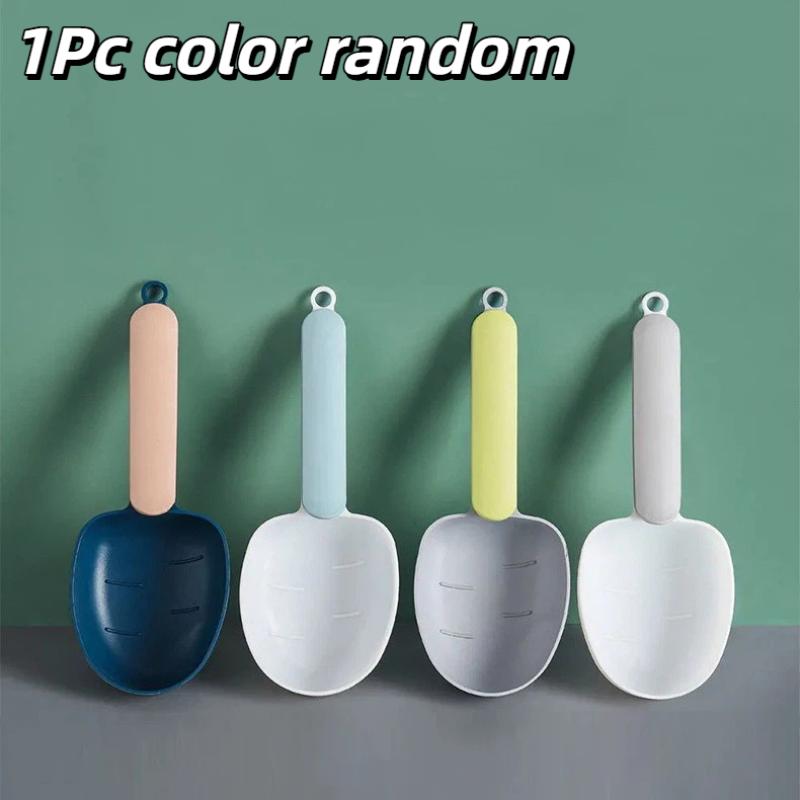 1/2/5Pcs Multi-Function Dog Cat Food Shovel Spoon Measuring Cup with Sealed Bag Clip for Dry Pet Food Feeding 1Pc