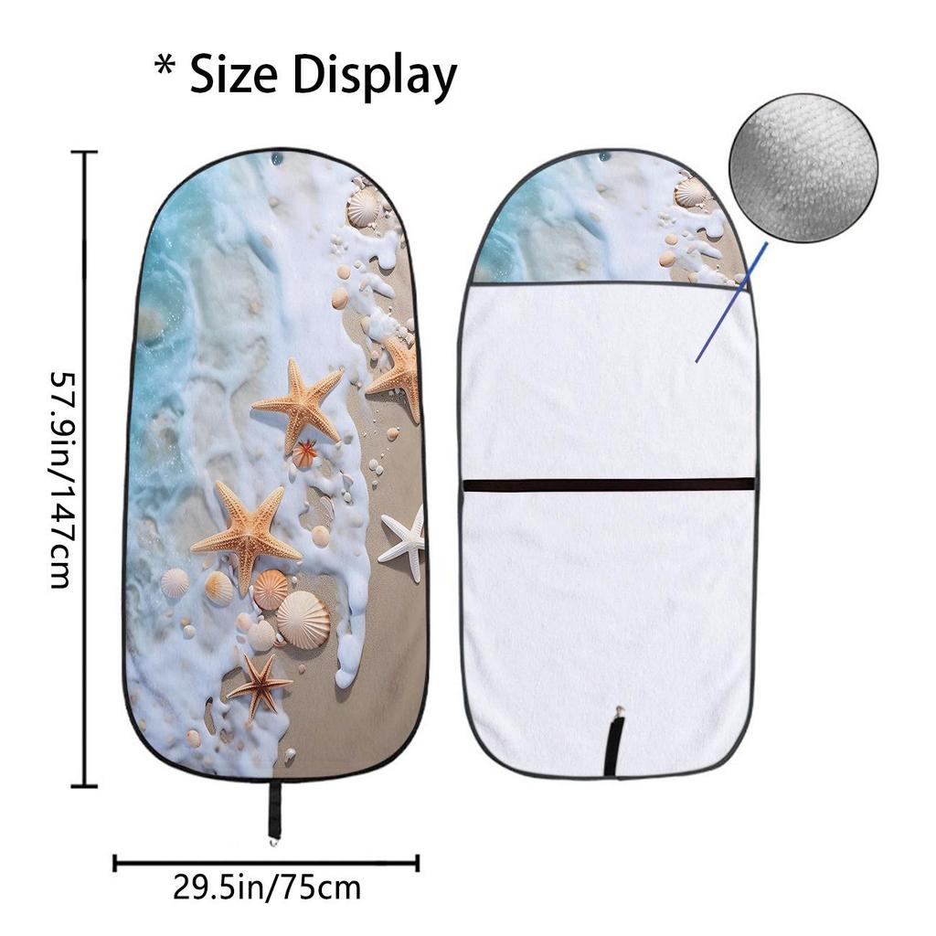 Universal Gym Car Seat Towel Cover - All-Season Front Seat Protector for Workout