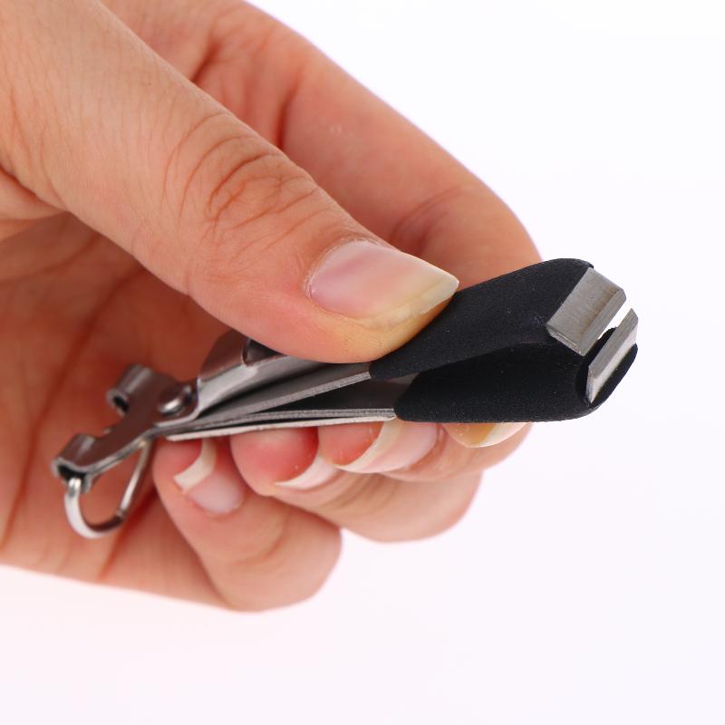 4 in 1 Fishing Hook Clear Eye Tool Wear Resistant Line Pliers Tie Nail Clipper Sharpener for Outdoor Freshwater Angling