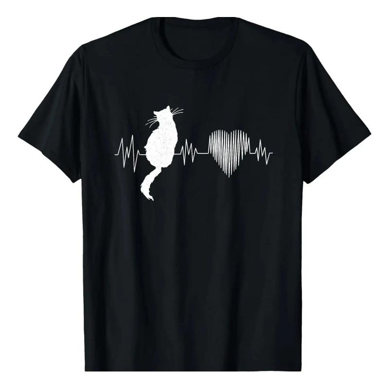 Divertidas Camisas Con Forma De Gato Para Mujer, Maullido, A S