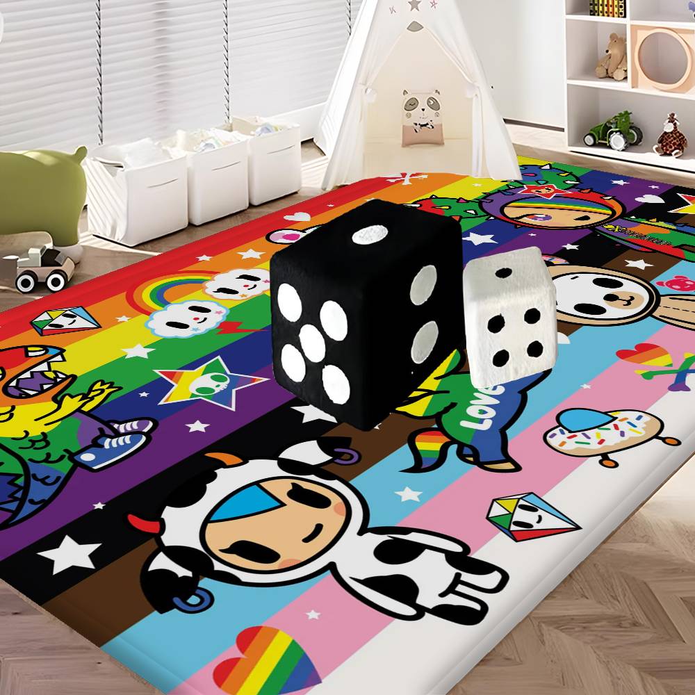 Cartoon T-Tokidoki Kitchen Mat Kids Room Bedroom Decoration Balcony Anti-Slip Doormat Living Room Alfombra