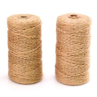 Natural Jute Cord Twine Trim Crafts Sewing Handmade DIY Vintage Jute Rope Ribbon Filler Christmas Wedding Party Decoration