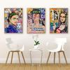 Graffiti Mona Lisa Bowie Porträt Leinwand Malerei Pop Art Poster Druck Luxus Marke Wand Kunst Bilder Für Wohnzimmer Wohnkultur