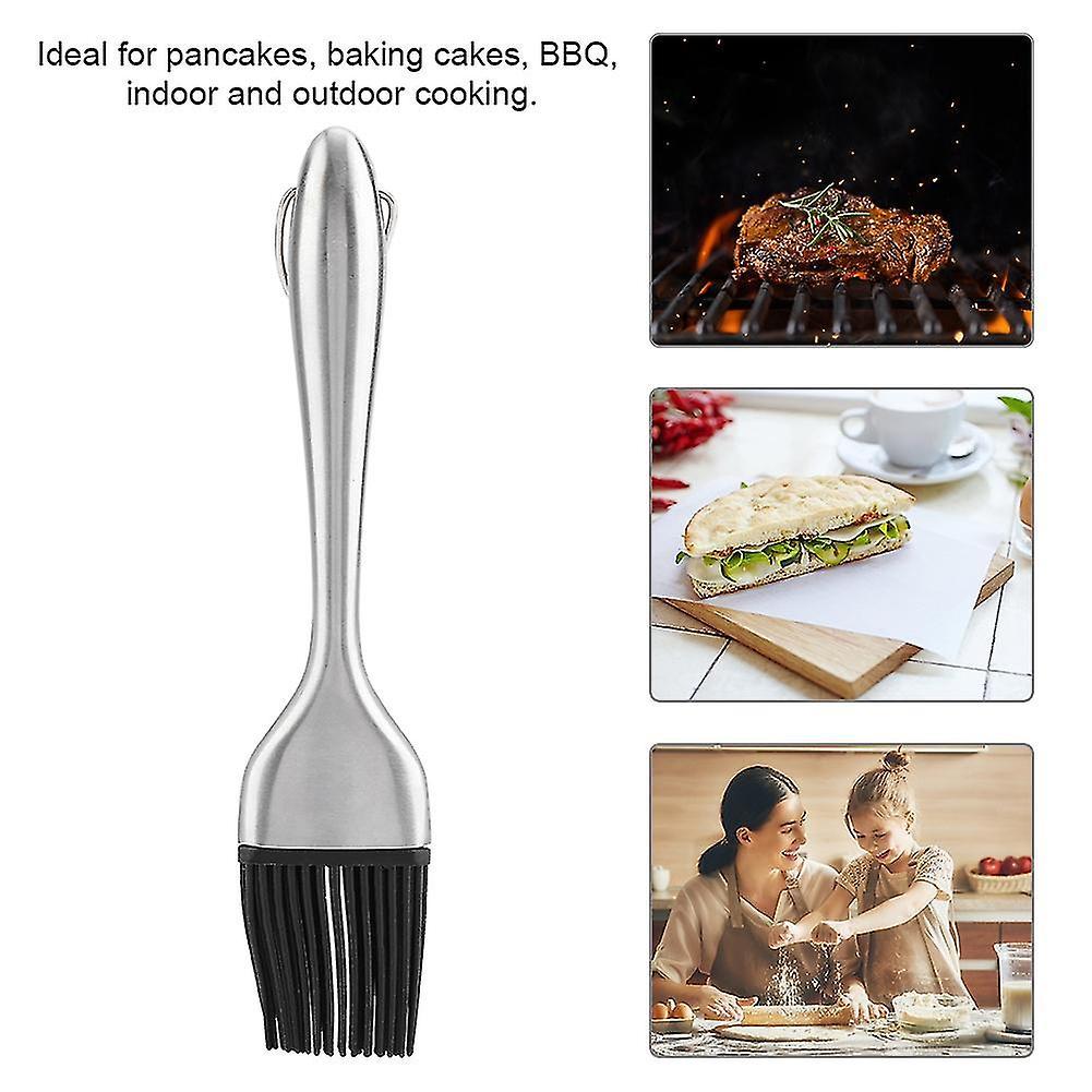 Stainless Steel BBQ Oil Brush Basting Pastry Cake Baking Brush
