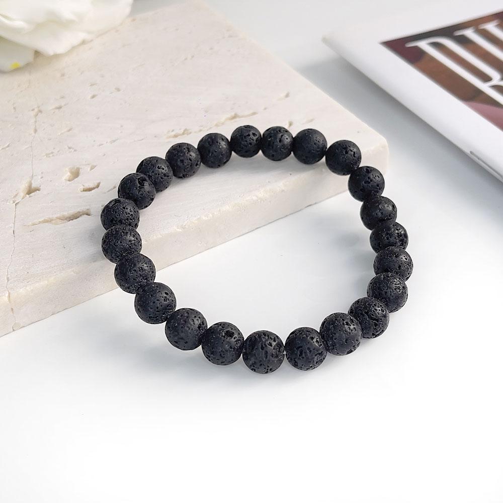 Wholesale 8 mm Charm Beaded Bracelet Natural Stone Bracelet Crystal Bracelet Natural Stone Beaded Bracelet 8mm 18.5cm