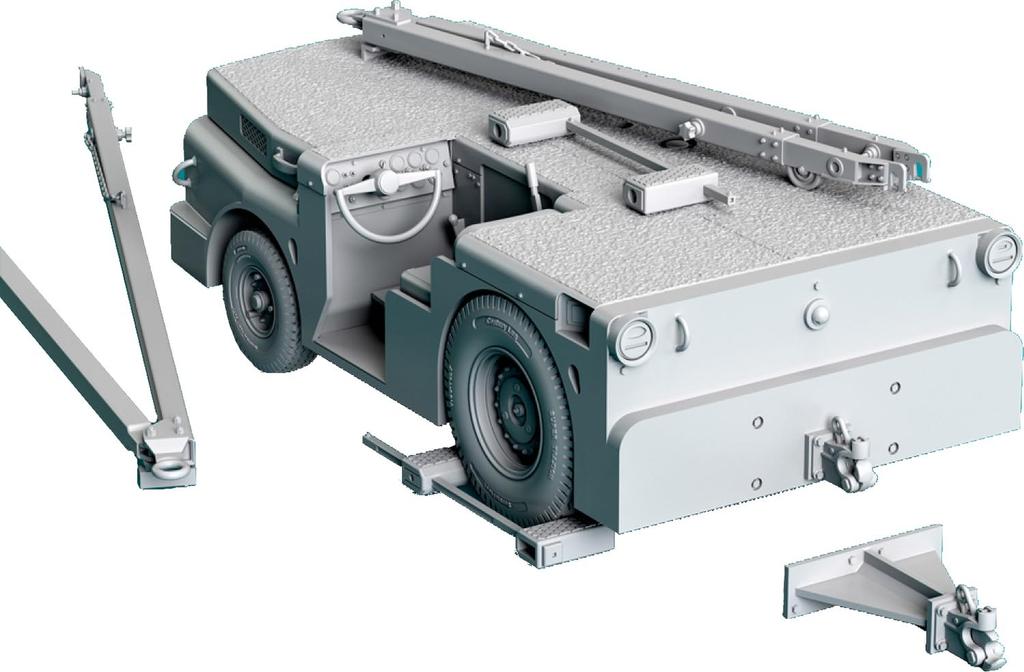 Reskit scale US Navy Aircraft Tow Tractor Resin Kit 1/72 MD-3T Carrier-Based RSKS72-0022 (Military)