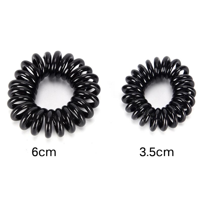 10 Pièces Élastiques Cordon de Téléphone Fil Cordon Attaches Cheveux Chouchous Élastique Cheveux Bande de Caoutchouc Corde Queue de Cheval Support Troué Accessoires Cheveux