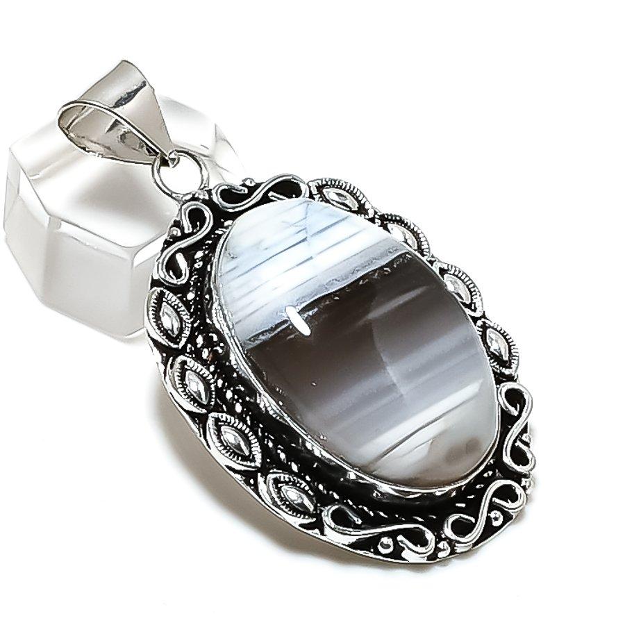 Natural Owhyee Opal Gemstone Handmade 925 Sterling Silver Pendant 2.21  ETC-14286