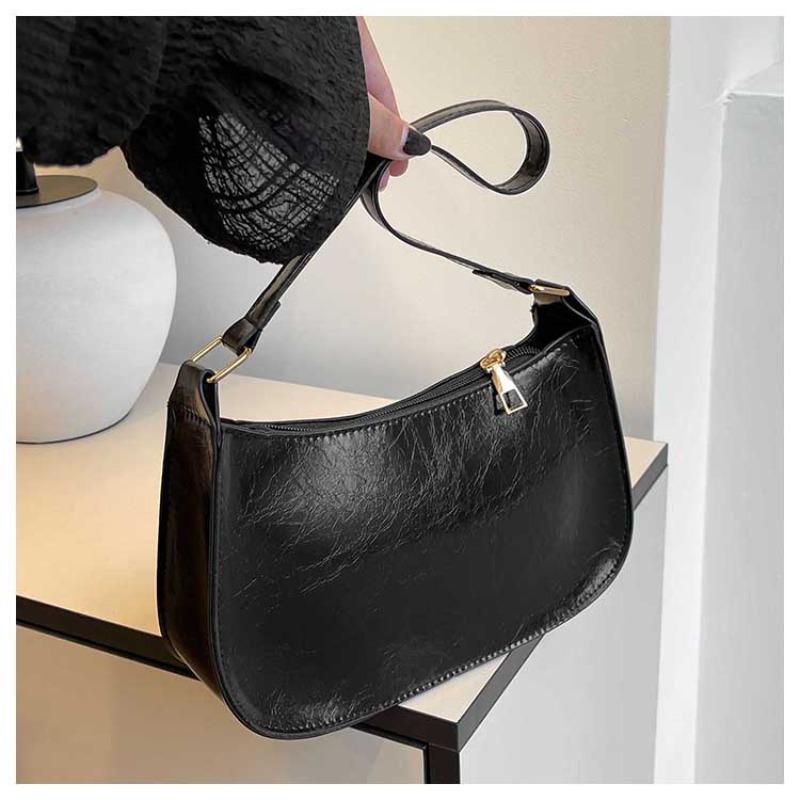 Niche high-texture fashion casual armpit bag, new trendy new products, solid color new products, versatile portable shoulder bag