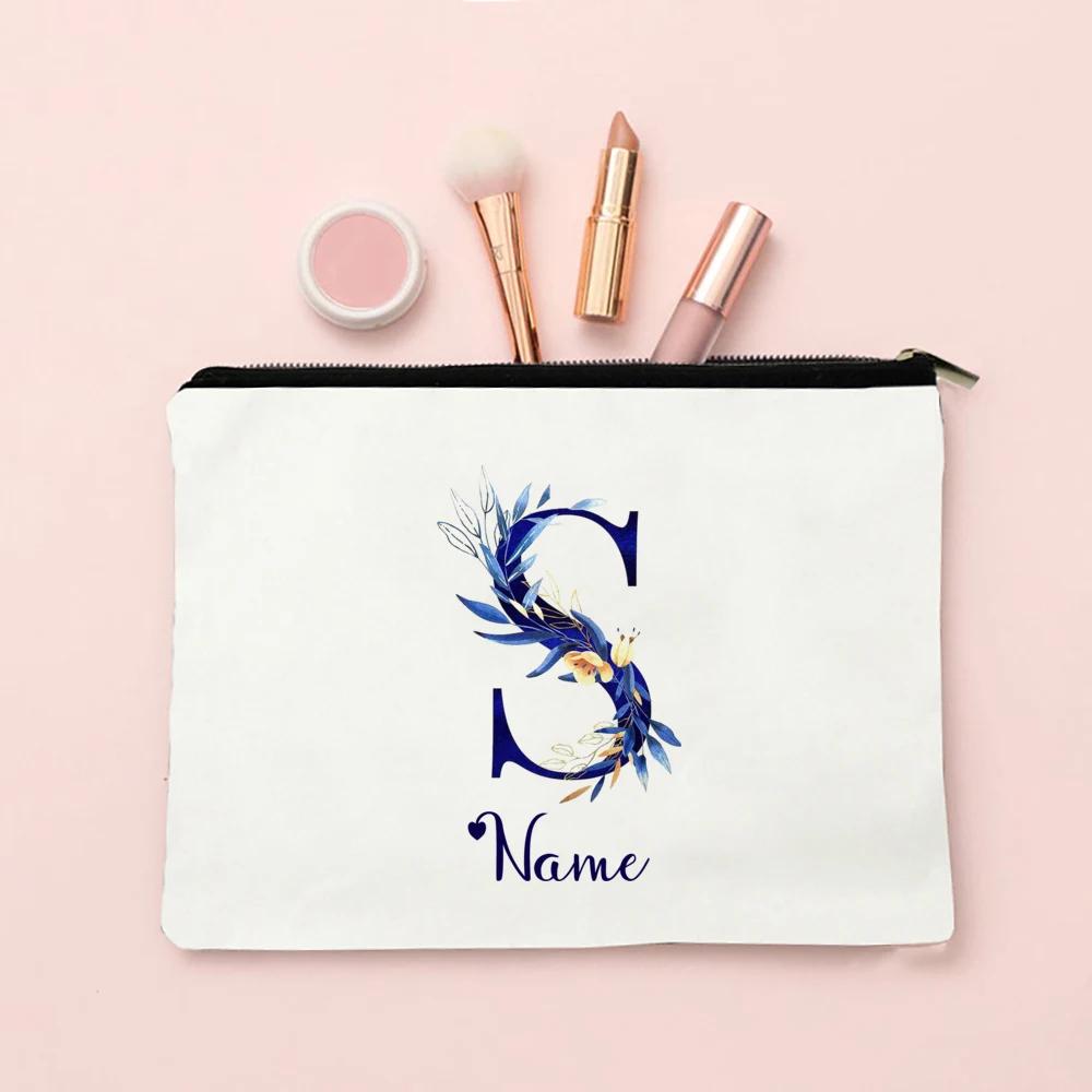 Makeup Bag Personalized Bridesmaid Wedding Makeup Box Gift Female Organizer Travel Toilet Wash Wallet