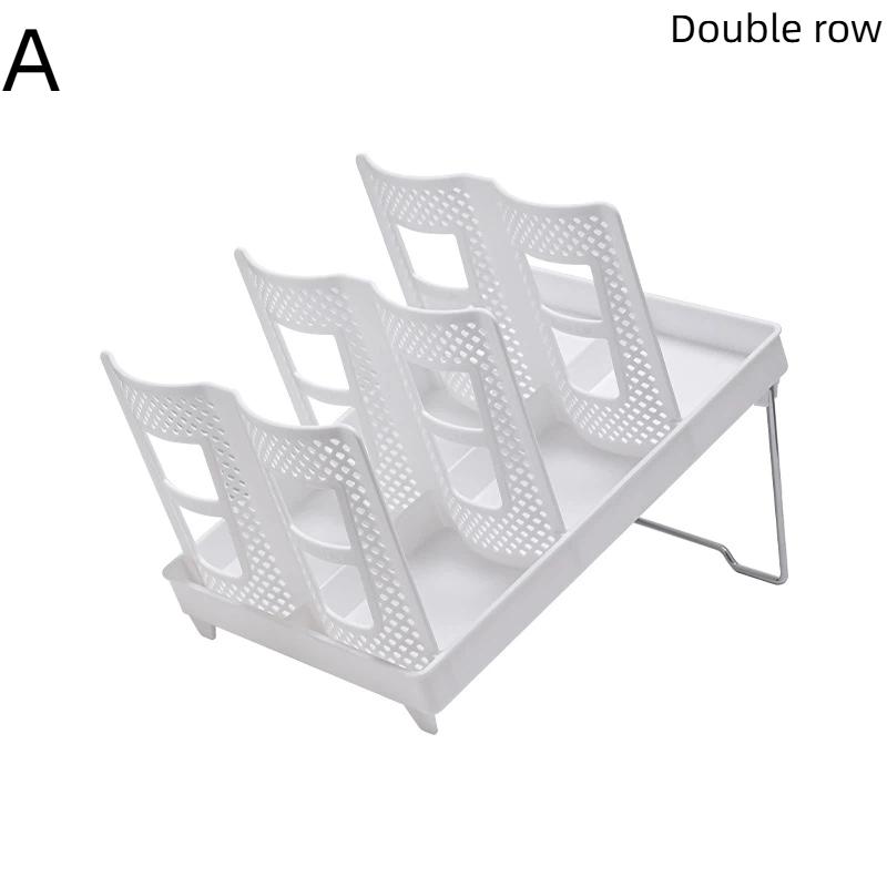 Detachable Multifunctional Disposable Paper Cup Holder Single Double Size Coffee Cup Storage Rack Plastic Ground Mounted Home