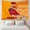 Custom Name Slam Dunk Print Tapestry, Backdrop, Easy Setup, Ideal for Bedroom, Office & Living Room, with Aesthetic Wall Hanging Decor.