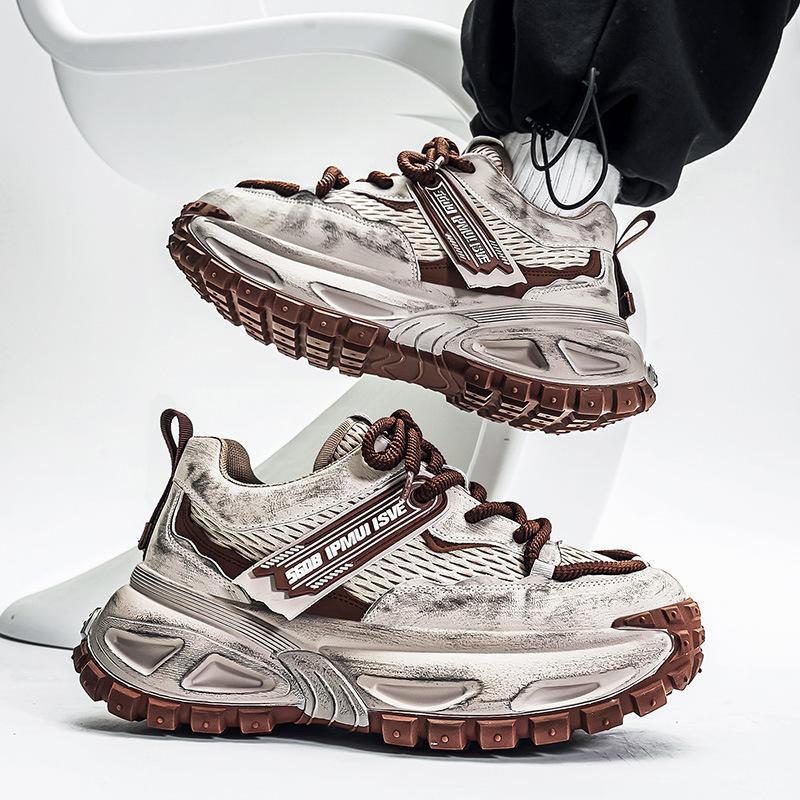 Autumn Leisure Sports Running Increases the Sense of Advanced Ruffian Handsome Retro Old Polished Dad Shoes