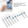 10pcs Ceramic Ceramic Nail Drill Bit Set  Nail Surface Polishing And Shaping