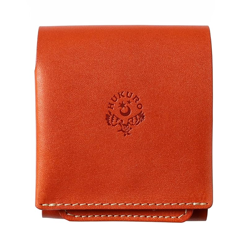 

[HUKURO] bi-fold wallet men s palm wallet -Beh- box type coin purse large capacity tochigi leather genuine leather square made in Japan Fukuro