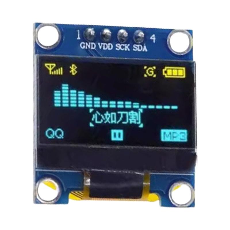 High Contrast 0.96" OLEDs Screen Module SSD1306 I2C IIC SPI Serial for Home and Wearable Devices