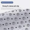 Fan-shaped Non-slip Bathroom Shower Mat - Curved Plastic Foot Pad for Bathing and Toilet