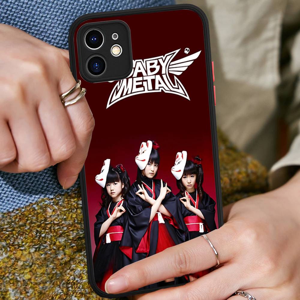 Music Japanese Pop B-babymetal For IPhone 11 12 13 14 15 16 Pro Max Plus Matte Translucent Phone Cover