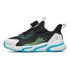 Anta Kids Synthetic Leather Fabric Comfortable Shock Absorbing Wear Resistant Non Slip Low Top Running Shoes Kids Sneaker Black White Blue A12439919-3
