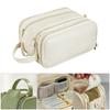 Spacious Multi Functional Travel Makeup Case Waterproof Storage Toiletry Bag For Women PU Leather Handbag