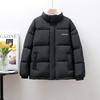 Down cotton-padded clothes for men and women short models, new velvet thickened stand-up collar bread clothes, warm casual cotton-padded jackets