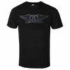 Aerosmith Minimal Vintage Wing Logo Print Tee Retro Rock Streetwear Casual Unisex