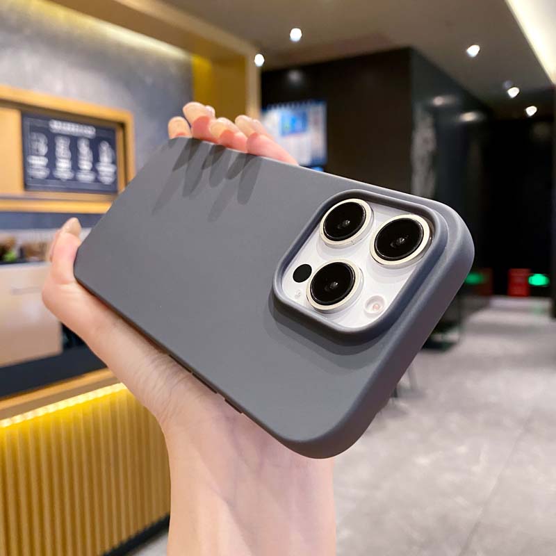 Neue einfarbige Handyhülle für iPhone 16 15 14 13 12 11 Pro Max 16Pro Weiches Silikon Stoßfest Schutz Zubehör Hülle