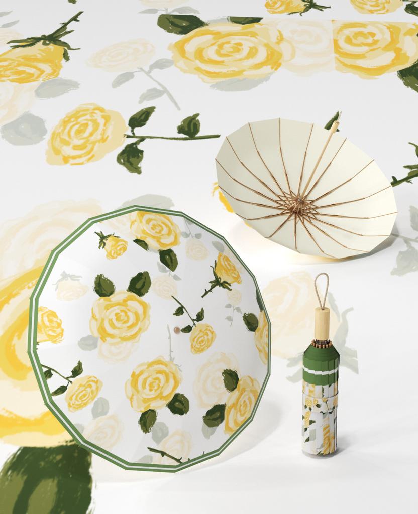 16-Bone three-fold parasol, new color glue sunscreen, French weather and rain umbrella, enterprise procurement umbrella