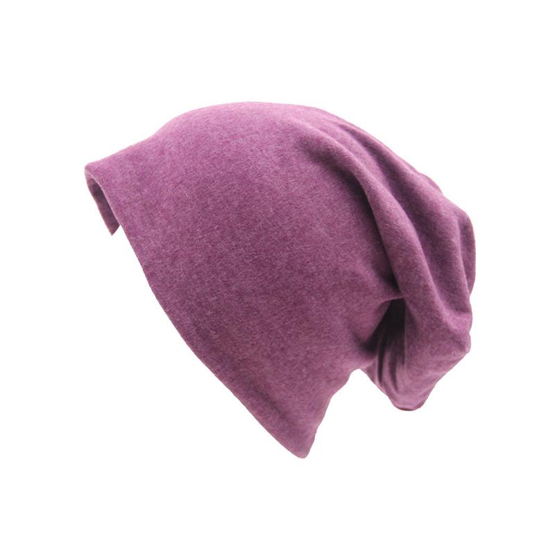 1Pc Cap Oversized Women Ladies Solid Color Mens Skateboard Slouch Beanie Hat Polyester