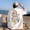 Printed T-shirts Are Designed with A Sense of Niche and High Quality. Summer New American Loose Men's Short-sleeved Tops