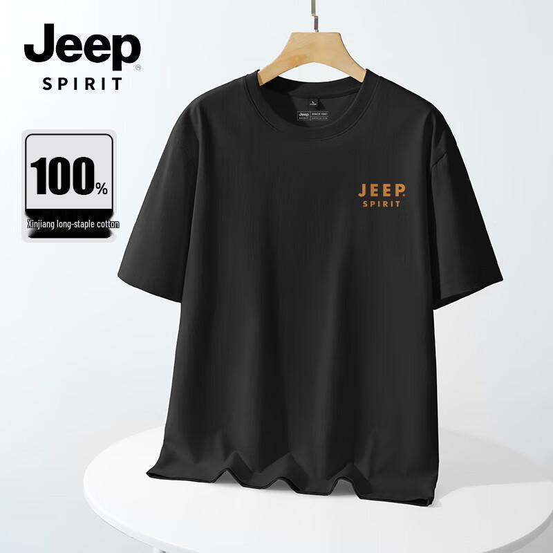 JEEP SPIRIT Men s Heavyweight Cotton T-Shirt M